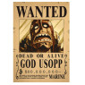 One Piece WANTED Poster - USOPP - Last Bounty -  (A3: 28 x 43 cm)